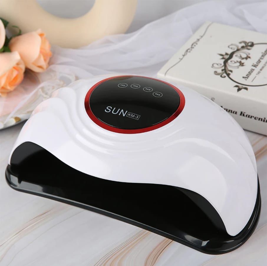 288W 2in1 LED UV Nail Curing Lamp with 72 LED Lights, Fast Hard Gel Drying, Smart Sensor, Dual-Speed Mode, Digital Display for Professional Home Salon Use