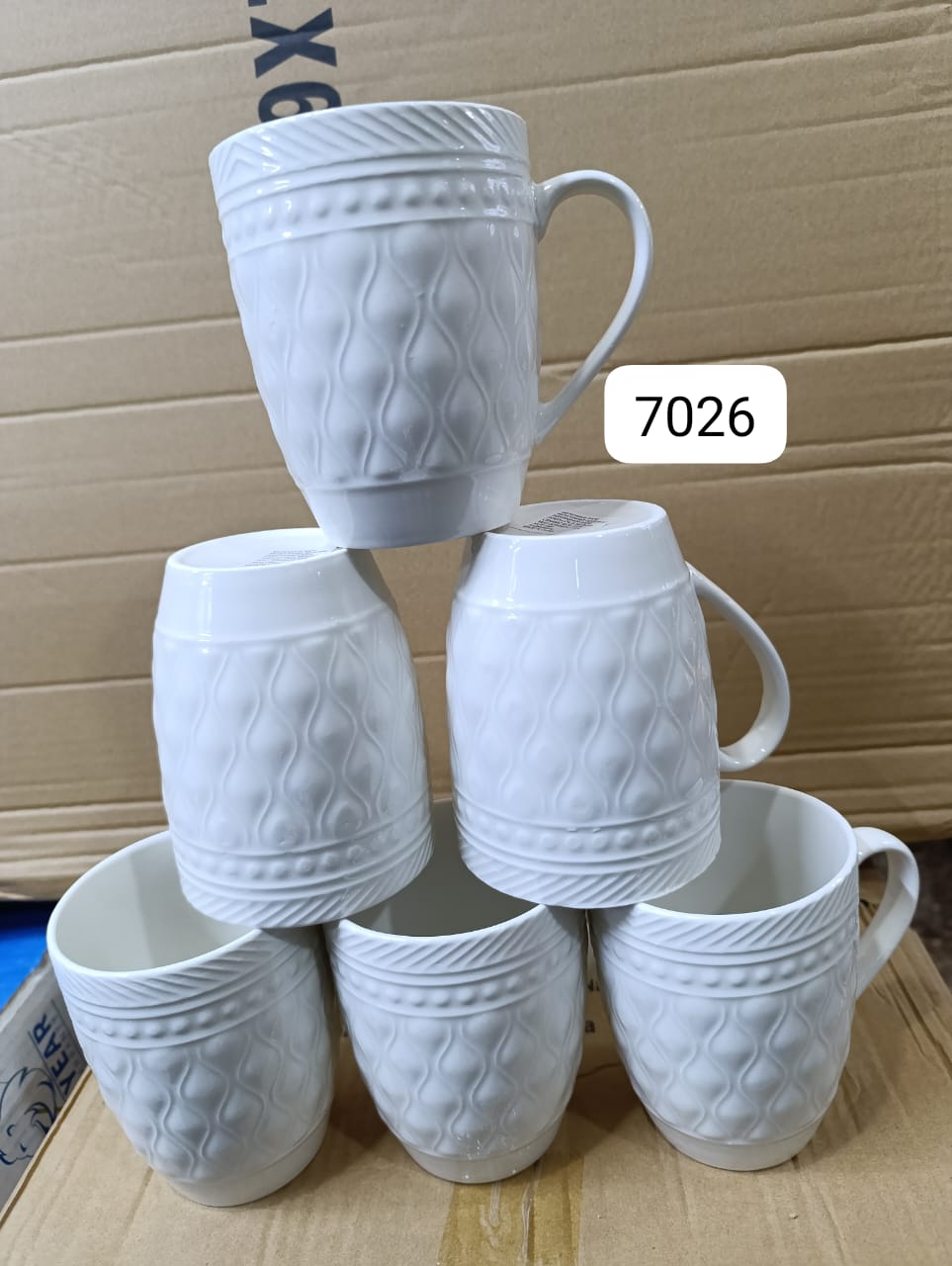 Ceramic Elegant Mugs/Cups For Tea/Coffee-Set(6pcs).Ideal for enjoying tea, coffee ,decaf, espresso, lattes or hot dark chocolate,soup, stew,cereals and more