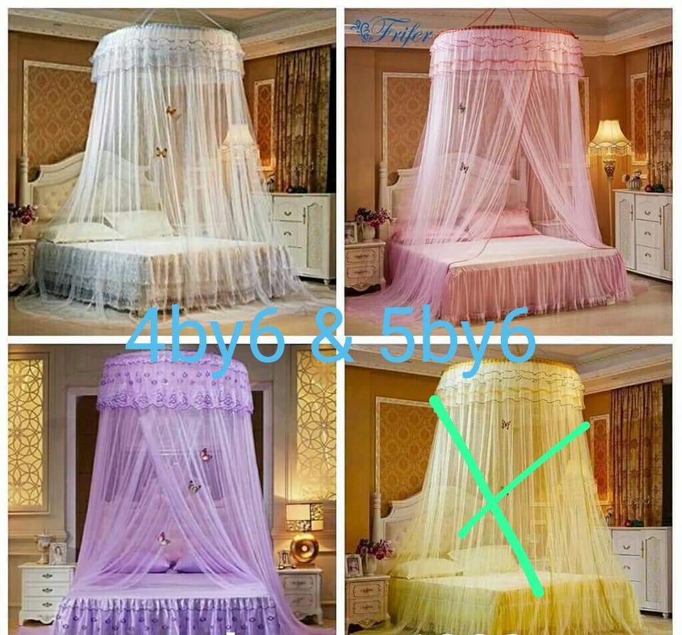 *Restocked ‼️Round Mosquito Nets*





▪ *Size:* 4*6,&, 5*6 bed

▪ *Colour:* pink,purple,white,cream‼️

▪ **‼️

Available at the shop ✅