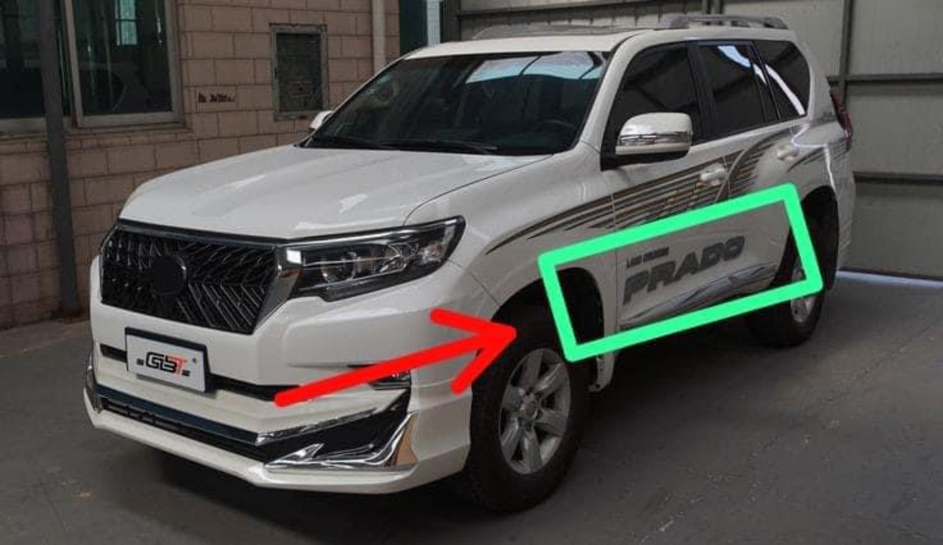 landcruiser prado waistline vinyl wraps