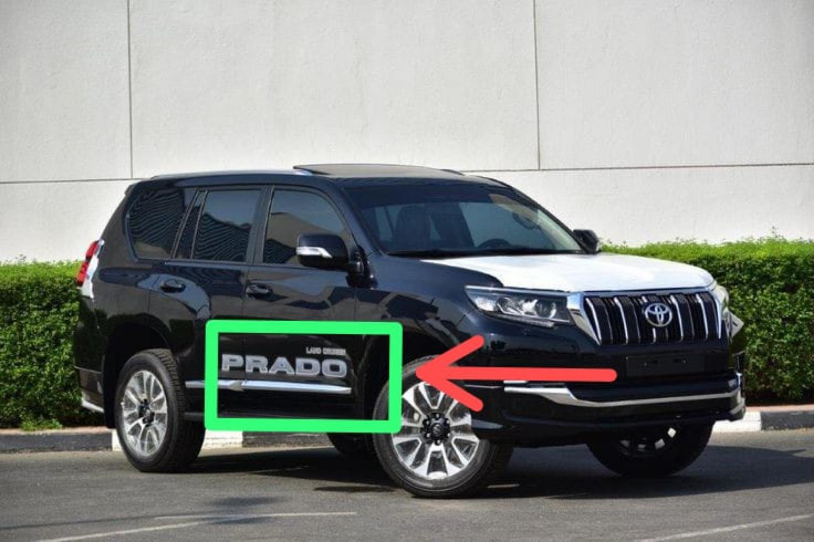 landcruiser prado waistline vinyl wraps