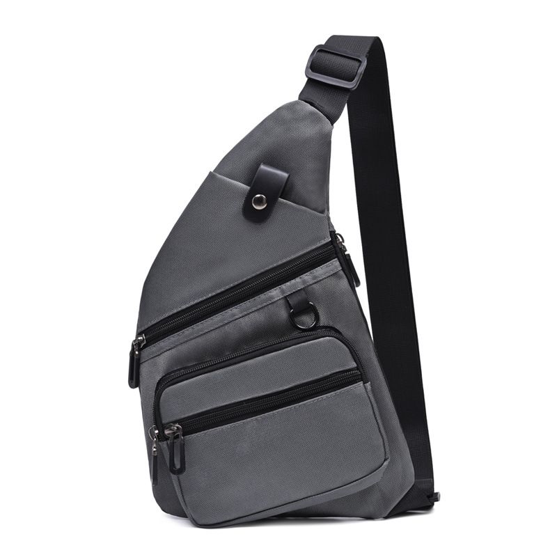 Oxford Men's Bag Fanny Pack Multi-Pocket Waterproof Casual Chest Bag Men Waist Pack Cell Phone Pouch Purse Portable Sling Bags
