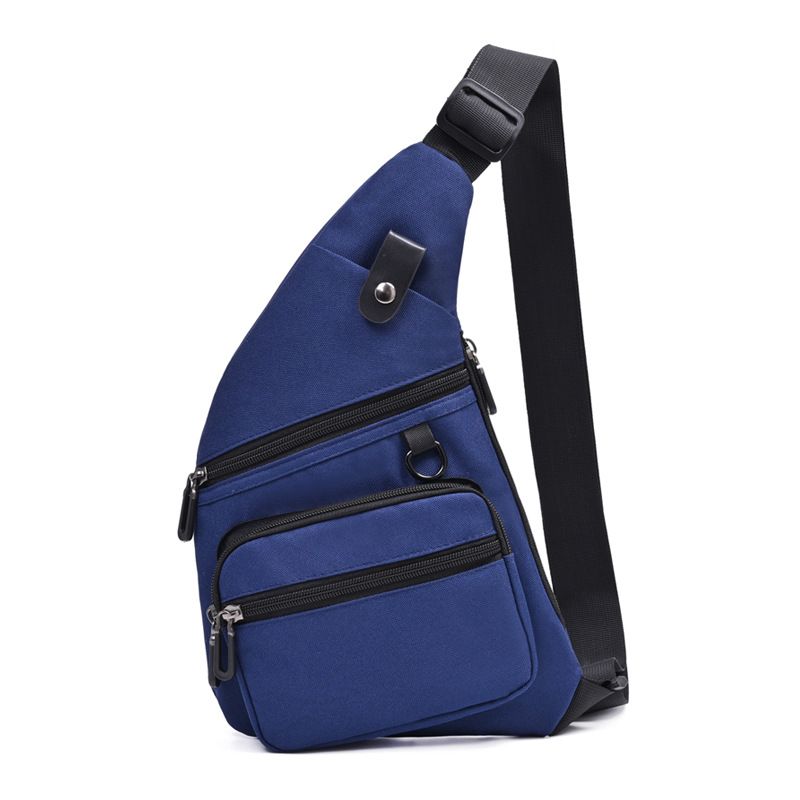 Oxford Men's Bag Fanny Pack Multi-Pocket Waterproof Casual Chest Bag Men Waist Pack Cell Phone Pouch Purse Portable Sling Bags