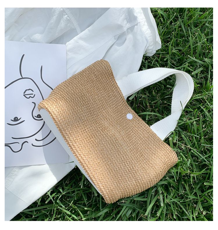 Elegant Ladies Straw Woven Handbag Women Holiday Beach Casual Tote Top-Handle Bags Fashion Retro Shoulder Bags