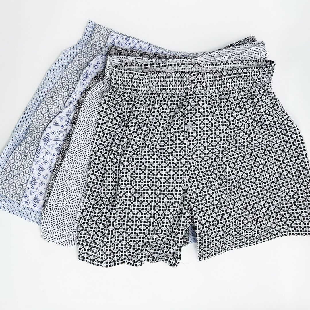 3-6Pcs Underwear Men's Loose Cotton Boxer Briefs Arrow Pants Comfortable and Breathable Thin Cotton Pajama Pants Short Boxer Briefs