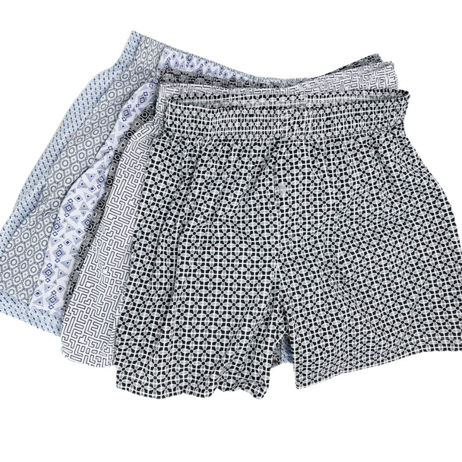 3-6Pcs Underwear Men's Loose Cotton Boxer Briefs Arrow Pants Comfortable and Breathable Thin Cotton Pajama Pants Short Boxer Briefs