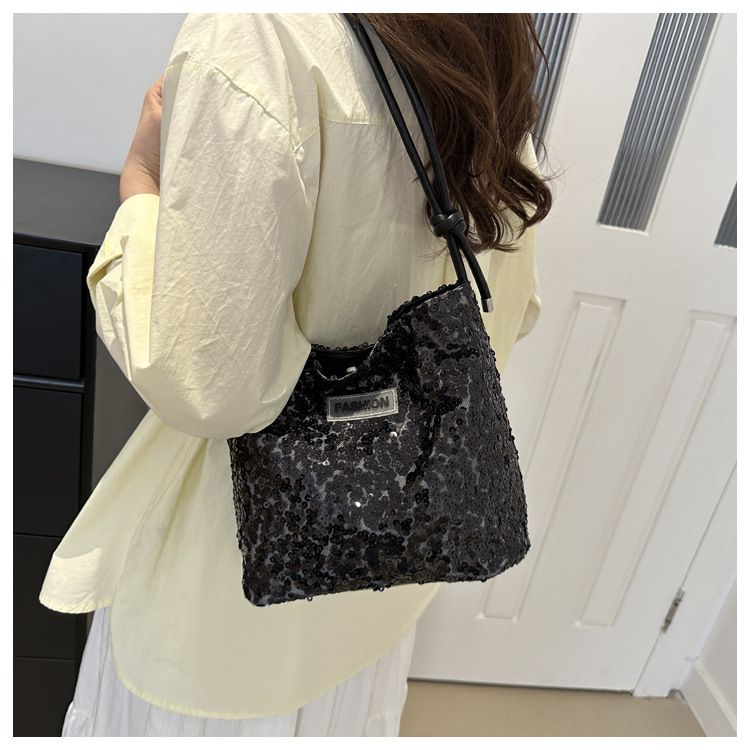 Luxury Tote Handbag Ladies High Quality Satchel Sparkling Armpit Purse Designer Fashion Shoulder Bags French Shinny Underarm Bag