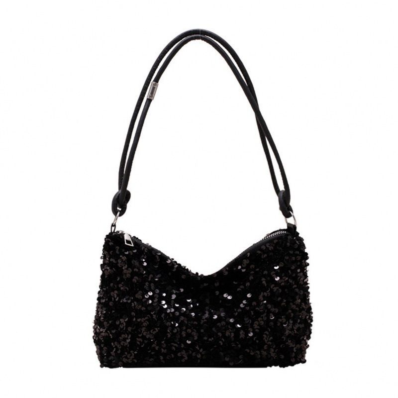 New Women's Sequin Shoulder Bag Personality Shiny Handbag French Bling Underarm Bags Wedding Party Evening Banquet Handbag