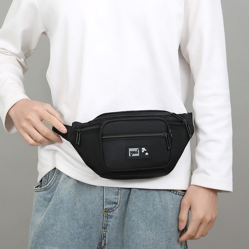 Unisex Oxford Waist Pack Multi-Pocket Large Capacity Fanny Bag for Outdoor/Hiking/Travel, Adjustable Strap & Durable Design B0330