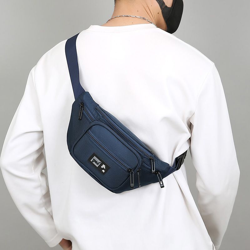 Unisex Oxford Waist Pack Multi-Pocket Large Capacity Fanny Bag for Outdoor/Hiking/Travel, Adjustable Strap & Durable Design B0330