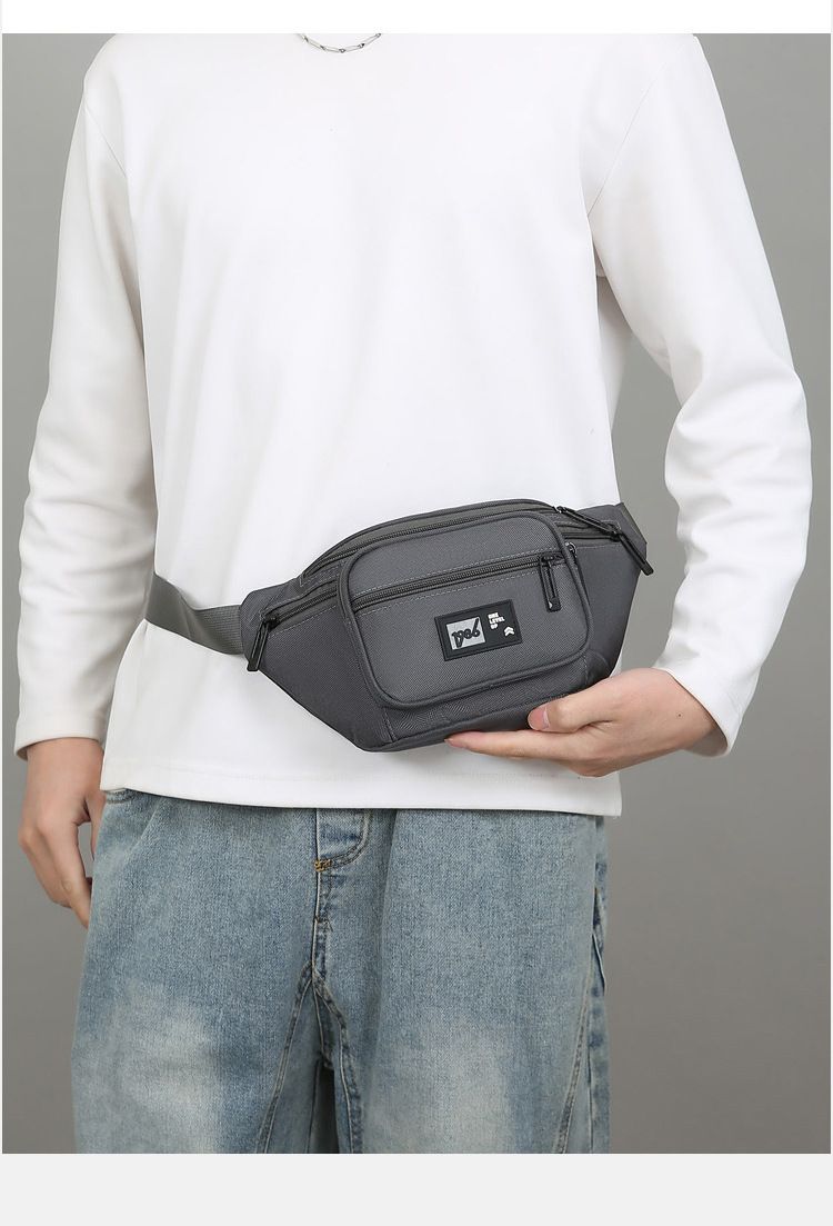 Unisex Oxford Waist Pack Multi-Pocket Large Capacity Fanny Bag for Outdoor/Hiking/Travel, Adjustable Strap & Durable Design B0330