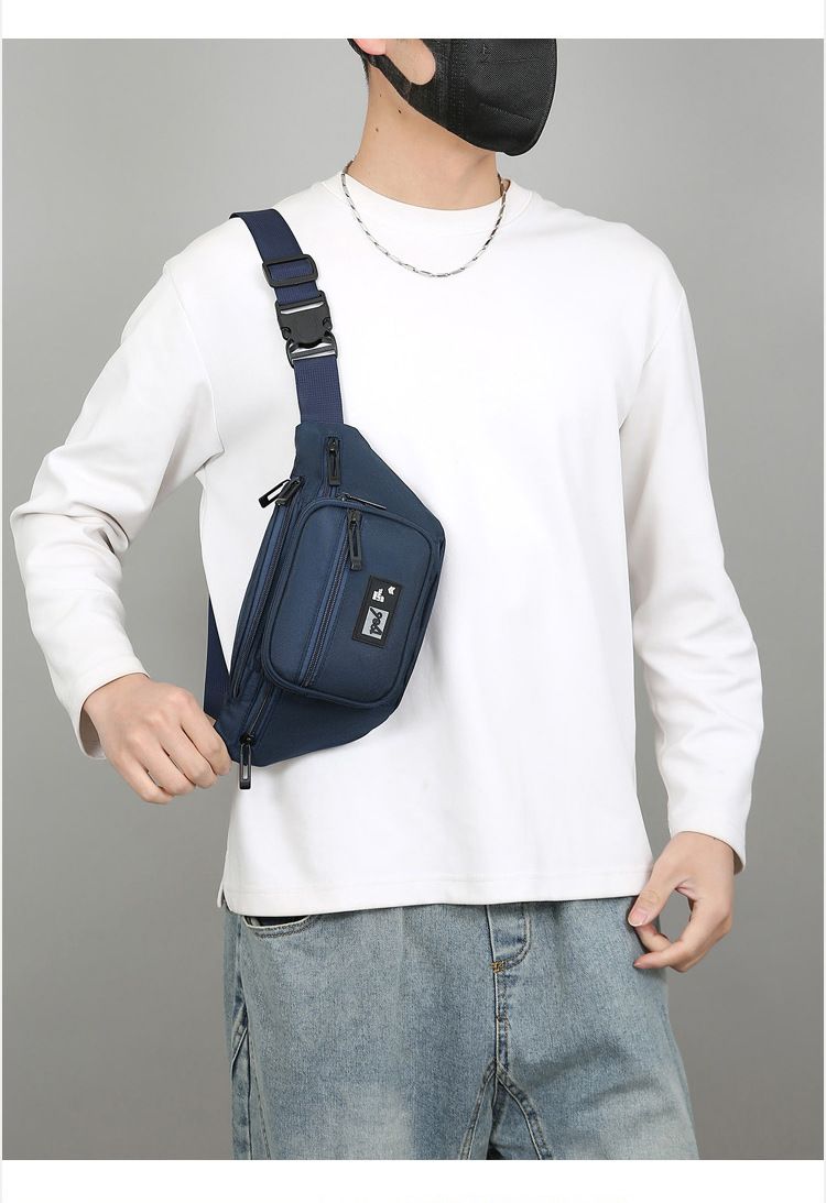 Unisex Oxford Waist Pack Multi-Pocket Large Capacity Fanny Bag for Outdoor/Hiking/Travel, Adjustable Strap & Durable Design B0330
