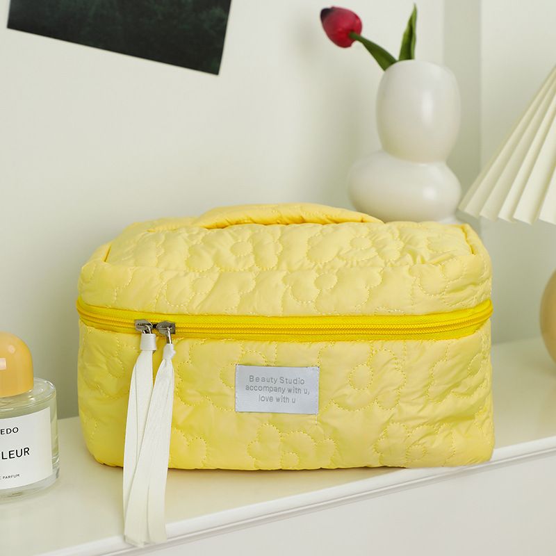 New Flower Pattern Women Makeup Bag Toiletries Cosmetic Organizer Zipper Bag Travel Wash Pouch Cosmetic Bag Female Make Up Bags Big Size