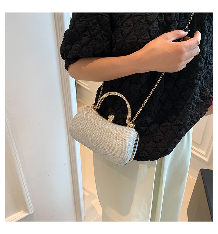 Hard Box Clutch Bright Silk Evening Bags for Matching Shoes and Womens Wedding Prom Evening Party Handbag