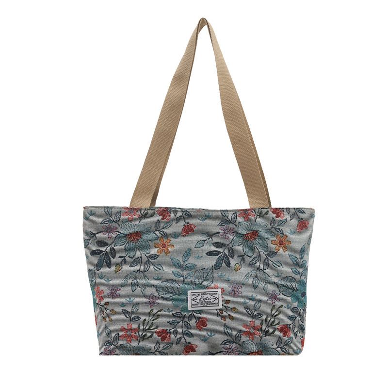 Canvas Women Handbag Designer Insulated Tote Bag Camping Lunch Bag Aluminum Foil Portable Bento Bags for Work Travel