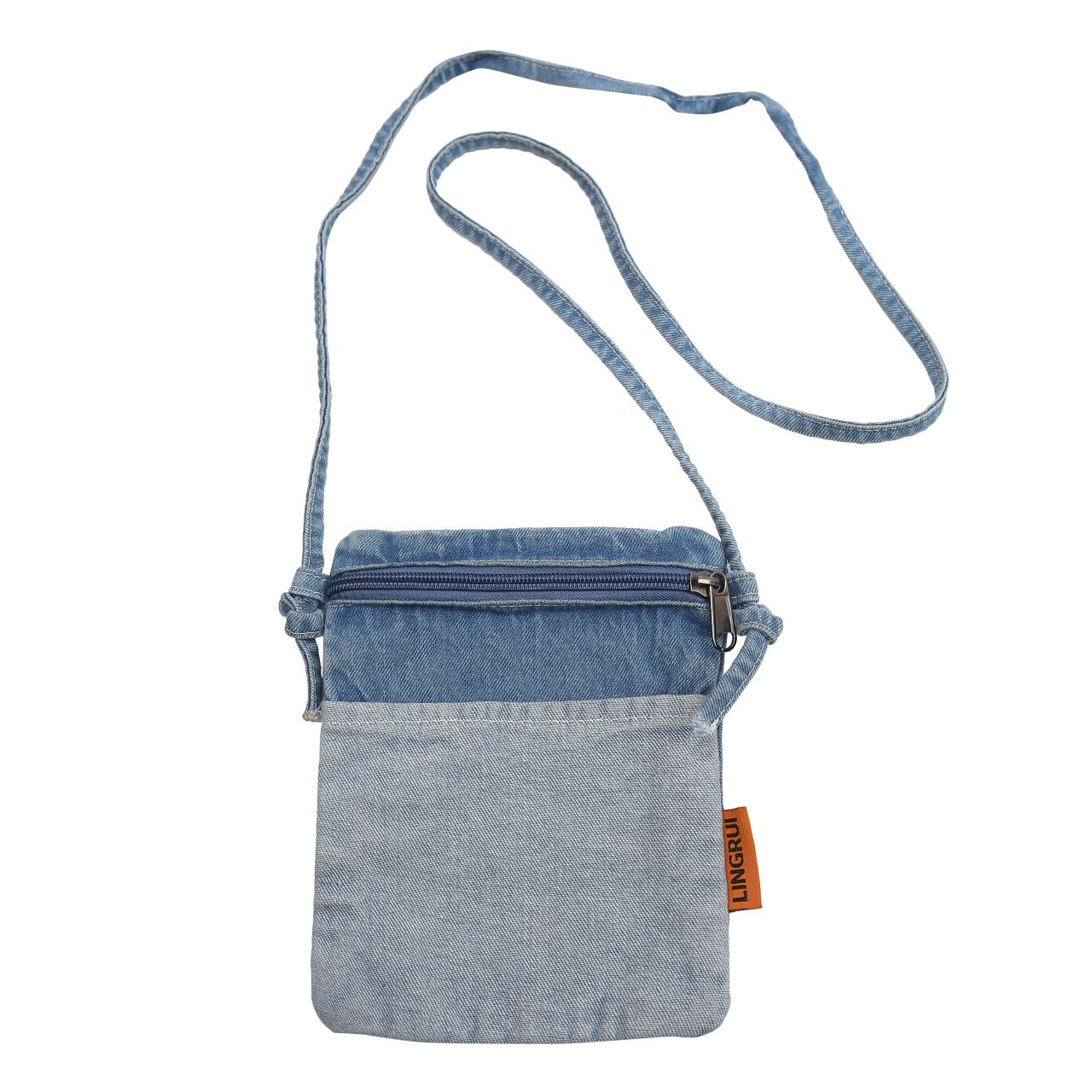 Women's Denim Crossbody Bag Lightweight Mini Shoulder Purse Adjustable Strap Small Casual Bag for Daily Use & Travel Storage Bag B0154