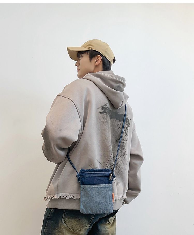Women's Denim Crossbody Bag Lightweight Mini Shoulder Purse Adjustable Strap Small Casual Bag for Daily Use & Travel Storage Bag B0154