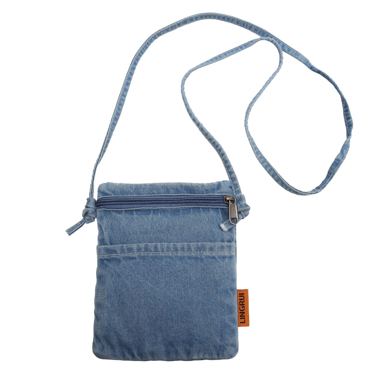 Women's Denim Crossbody Bag Lightweight Mini Shoulder Purse Adjustable Strap Small Casual Bag for Daily Use & Travel Storage Bag B0154