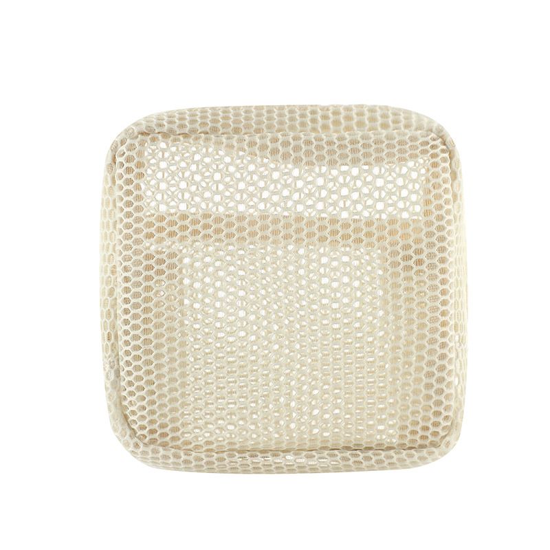 Mesh Small Makeup Bag for Women Clear Lightweight Make Up Square Pouch Travel Cosmetic Organizer for Lipstick &Cushion case B0524