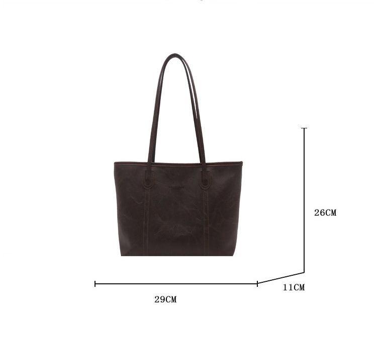 Women PU Leather Large Capacity Shoulder Bag Crossbody Hand Tote Vintage Bag B0175