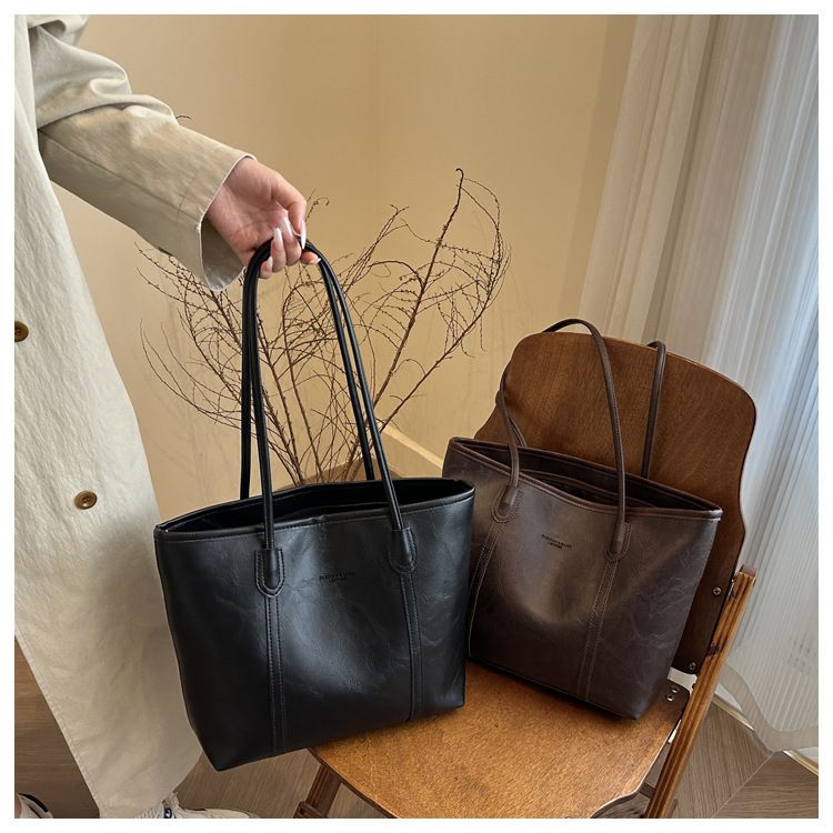 Women PU Leather Large Capacity Shoulder Bag Crossbody Hand Tote Vintage Bag B0175