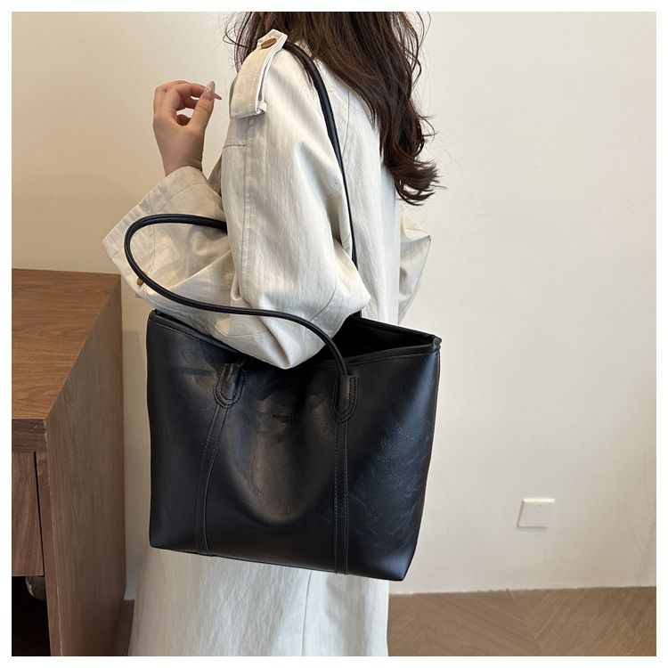 Women PU Leather Large Capacity Shoulder Bag Crossbody Hand Tote Vintage Bag B0175