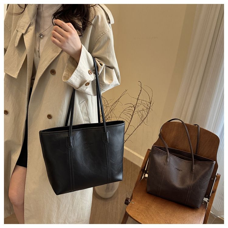 Women PU Leather Large Capacity Shoulder Bag Crossbody Hand Tote Vintage Bag B0175
