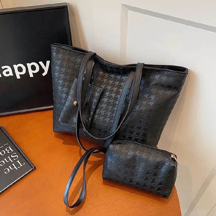 Large PU Leather Shoulder Bag for Women Fashion Trend Designer Female Fashion Handbags Purses Tote Bags B0714