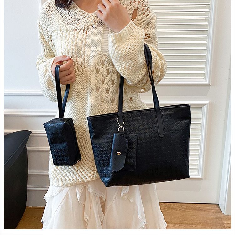 Large PU Leather Shoulder Bag for Women Fashion Trend Designer Female Fashion Handbags Purses Tote Bags B0714