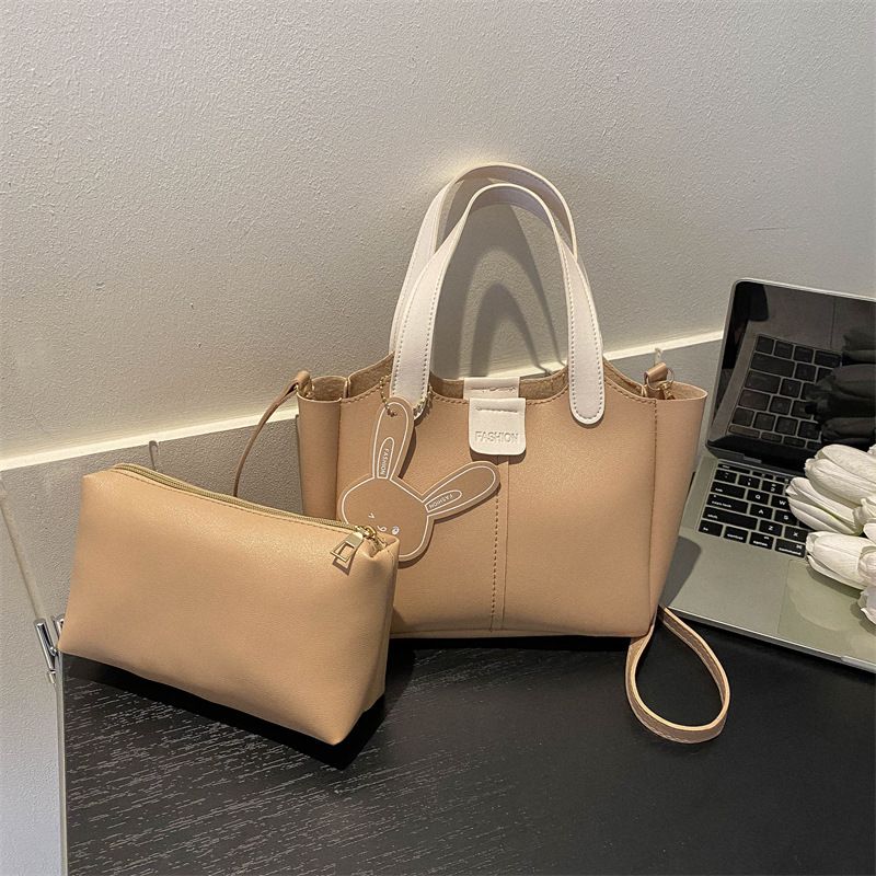Classical Scarf Bucket Bag Women Luxury Handbag Fashion Designer Pu Leather Shoulder Crossbody Bag Shopper Female Tote Bag 2PCS B0702
