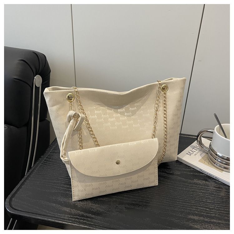Women Luxury Design New Presbyopic Handbag Large Capacity Handbag Fashion Printing Shoulder Bag Trendy Shopping Bag with Wallet B0739