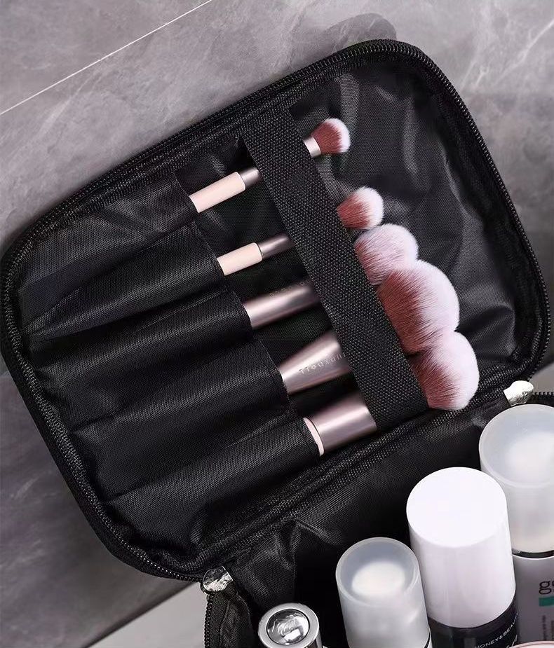 Thousand Bird Grid Cosmetic Bag Female Large Capacity Portable New Travel Waterproof Handheld Large Storage Bag Wash Bag B0506