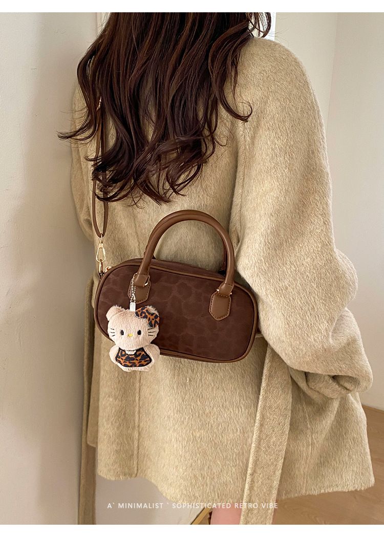 New Fashion Classic Leopard Print Square Crossbody Bags Zipper Popularity Luxury Handbags for Women Bowling Bag Shoulder Bags B0240