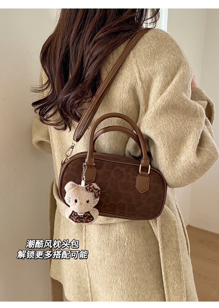 New Fashion Classic Leopard Print Square Crossbody Bags Zipper Popularity Luxury Handbags for Women Bowling Bag Shoulder Bags B0240