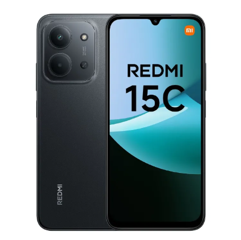 Redmi 15C Smartphone Display 6.9” 120Hz - 4GB Ram + 128GB Rom Dual SIM, 4G , 6000mAh Battery ,50MP Main camera, 8MP front camera, 33W fast charging, IP64 ,MediaTek Helio G81-Ultra