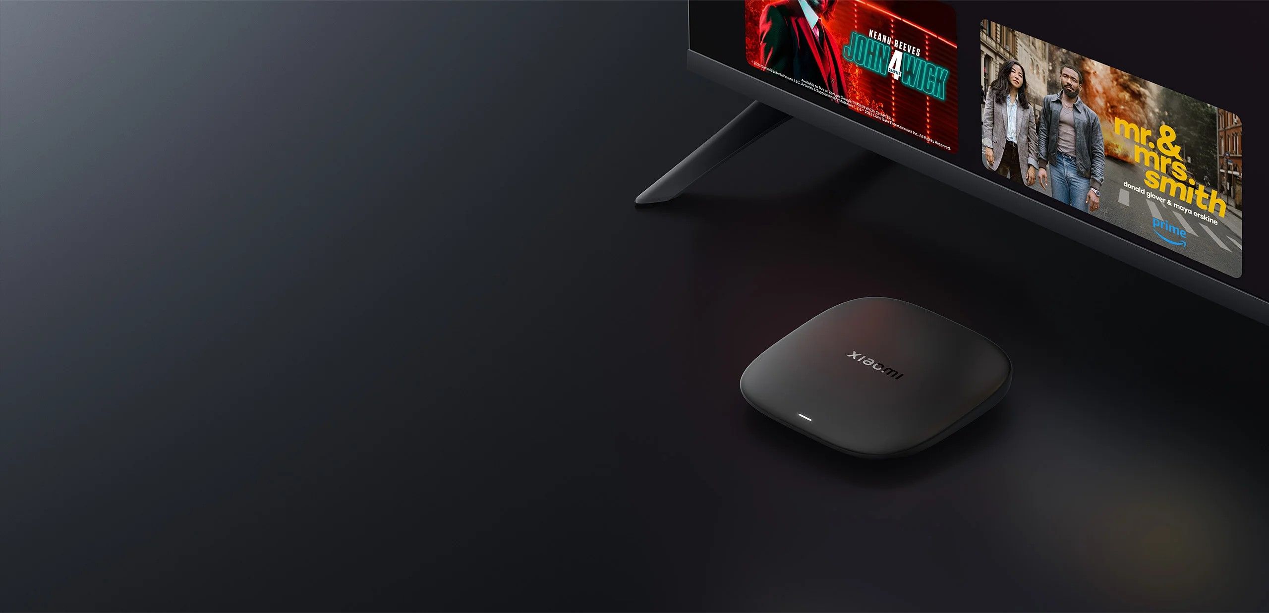 Xiaomi TV Box S (3rd Gen), 4K UHD resolution Dolby Vision HDR10+ Google TV™ Chromecast built-in and supports Wi-Fi 6.