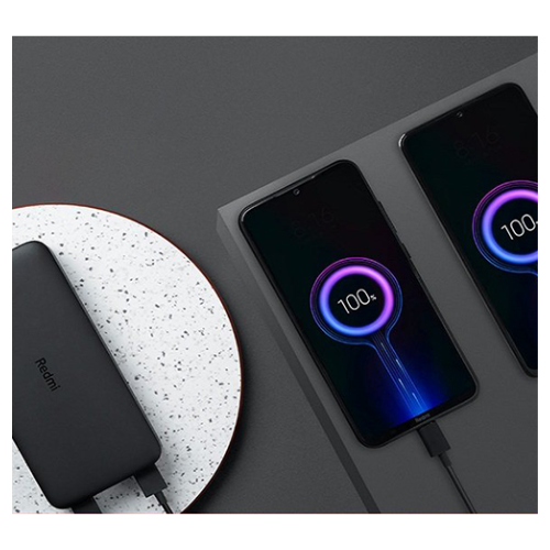 Xiaomi 20000 mAh Redmi Fast Charge Power Bank, Dual input ports, Dual output ports, 74Wh high capacity, Two-way 18W fast charging, Lithium ion polymer battery, Overcharge and over discharge protection