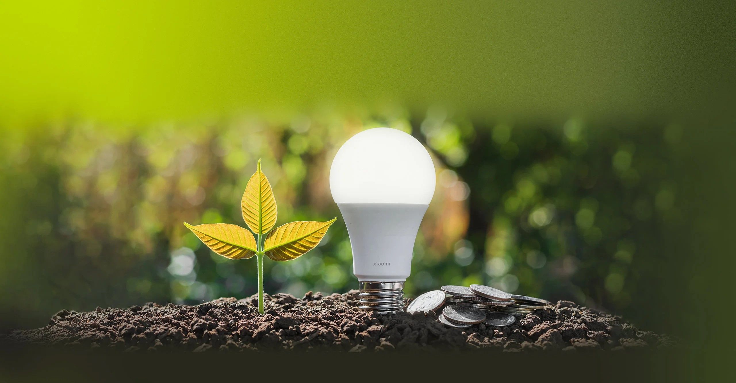 Xiaomi Smart LED Bulb (White and Color), 10 Dynamic Preset Light Settings, Multiple Colour Temperature Levels, Energy-Saving and Eco-Friendly, Work with Xiaomi Home, Works with Google Home