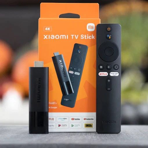 Xiaomi TV Stick 4K, Portable 4K Streaming Media, Dolby Atmos™ and Dolby Vision® supported, Google Assistant* built-in, Powered by Android TV™ 11, Quad-core processor, 360° Bluetooth +IR remote control