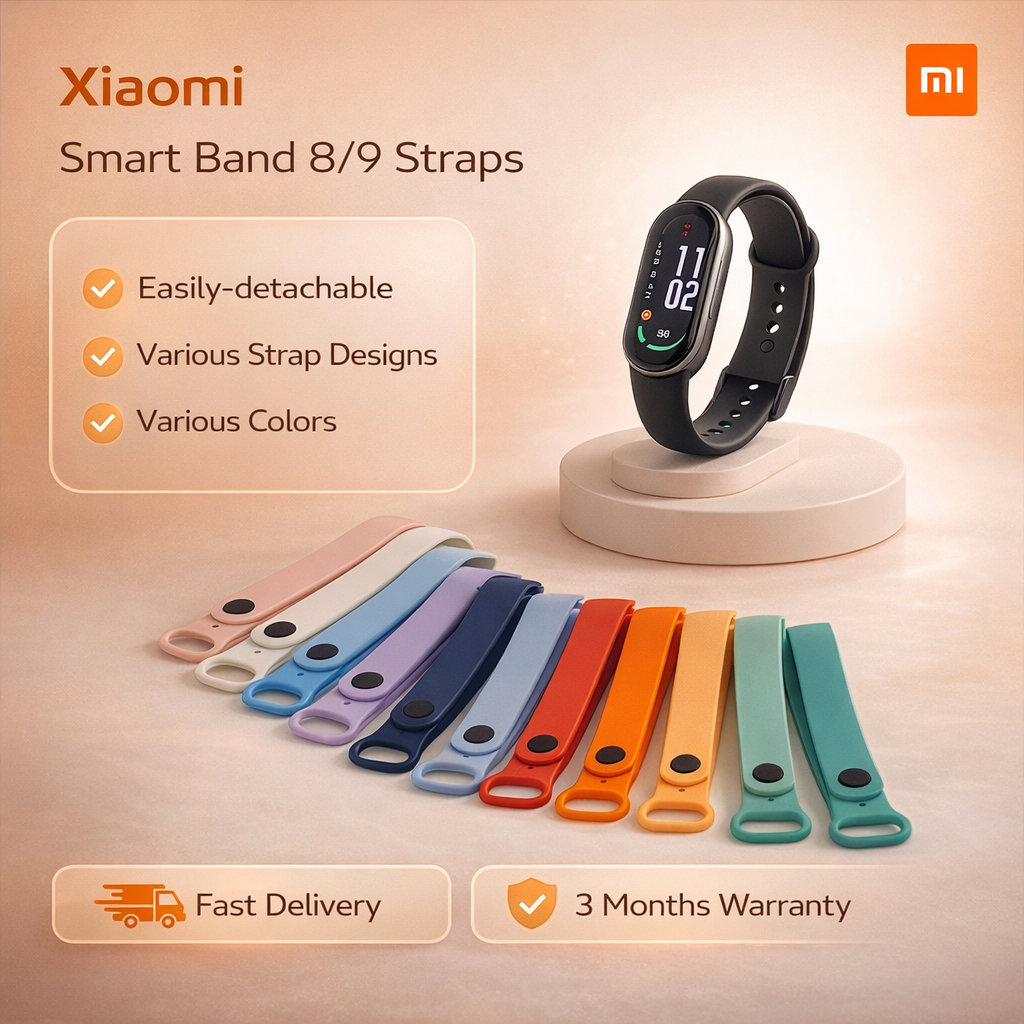 Xiaomi Smart Band 8, 9 Replacement Straps, Easily-detachable, Various Strap Designs, Various Colors