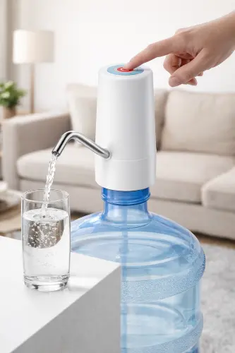 Automatic Portable Electric Water Dispenser Pump, Wireless Water Pump, Rechargeable, One-Button, Touch-Activated, Durable ABS Plastic, Low Power Consumption, 1200mAh Battery, No Installation Required