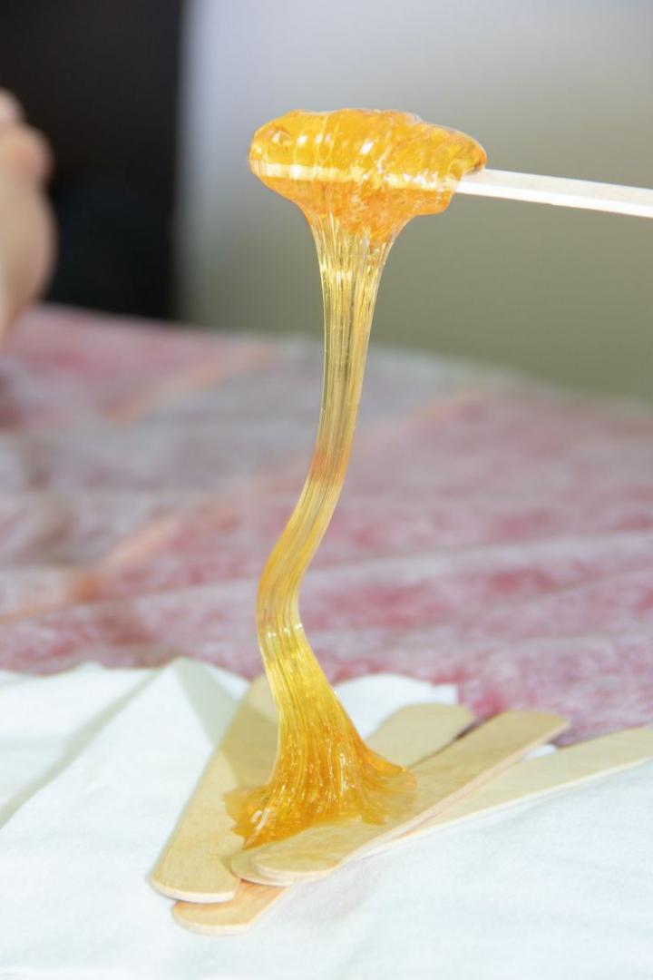 Sugar wax for brightening and remove of hair which will grow after one month and can be used for 6 Sugaring is a hair removal method that utilizes a paste made of sugar, water, and sometimes lemon ju.