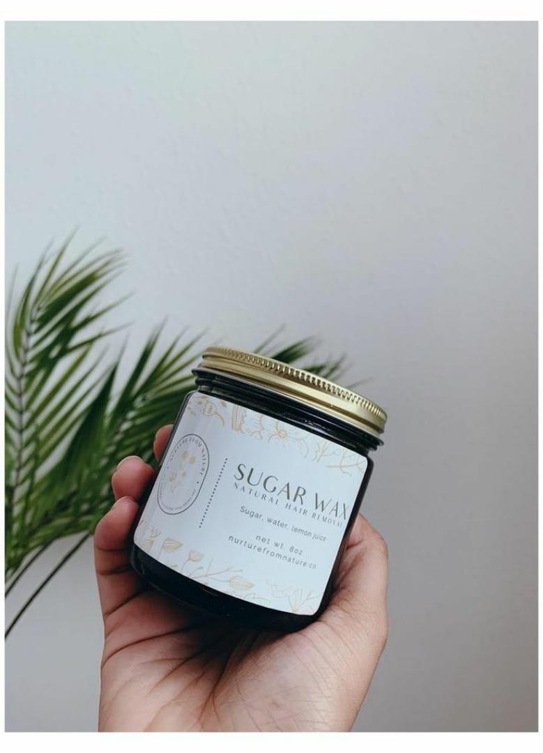 Sugar wax for brightening and remove of hair which will grow after one month and can be used for 6 Sugaring is a hair removal method that utilizes a paste made of sugar, water, and sometimes lemon ju.