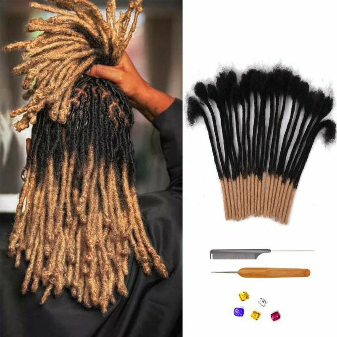 artificial dreadlocks extensions Synthetic dreadlocks are made of synthetic hair, they come in different types and materials, and can be installed on both dreaded and undreaded hair. For a detailed de