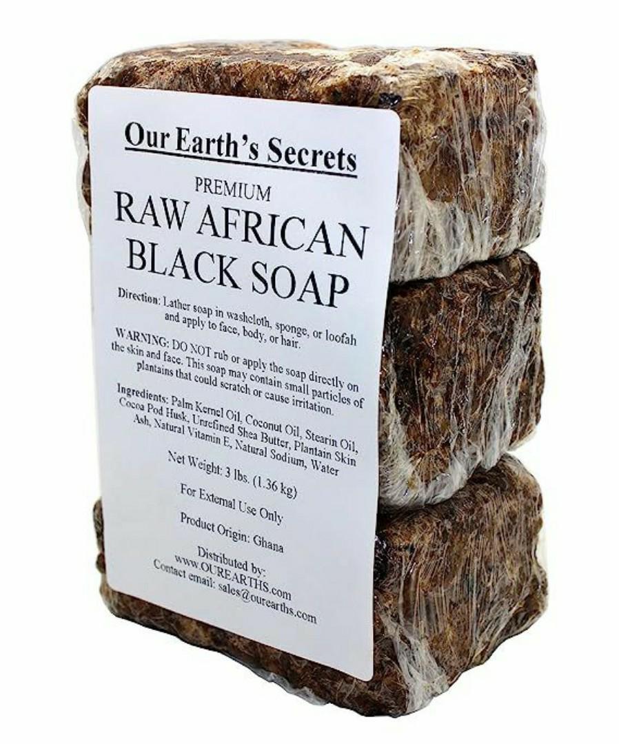 African black soap is a natural, organic soap traditionally made in West Africa from plant-based ingredients like palm oil, shea butter, and cocoa pod ash. It's known for its deep cleansing and exfoli