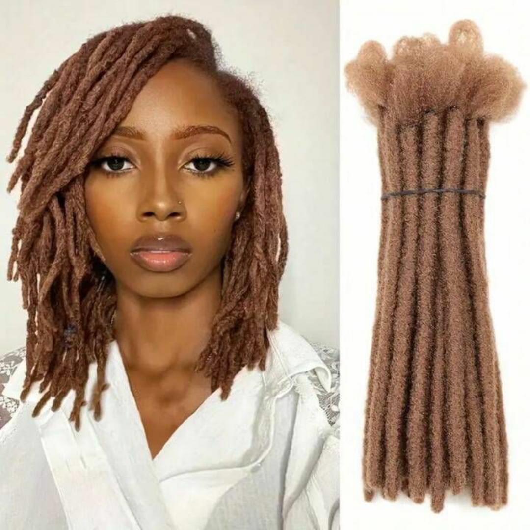 Artificial dreadlocks Artificial dreadlock extensions are pre-made dreadlock-like strands, typically made of synthetic hair, that are attached to natural hair to create the appearance of dreadlocks wi
