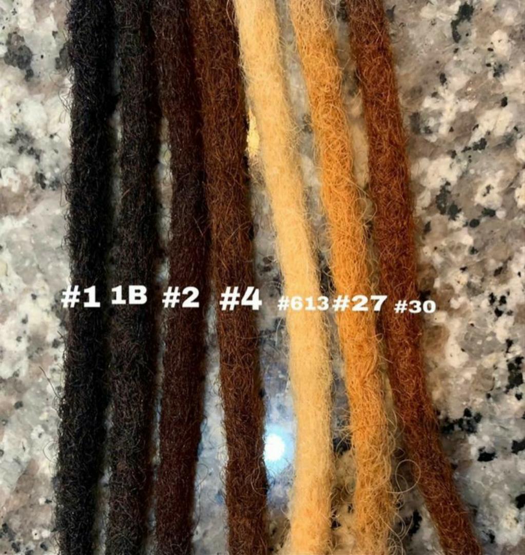 Artificial dreadlocks Artificial dreadlock extensions are pre-made dreadlock-like strands, typically made of synthetic hair, that are attached to natural hair to create the appearance of dreadlocks wi