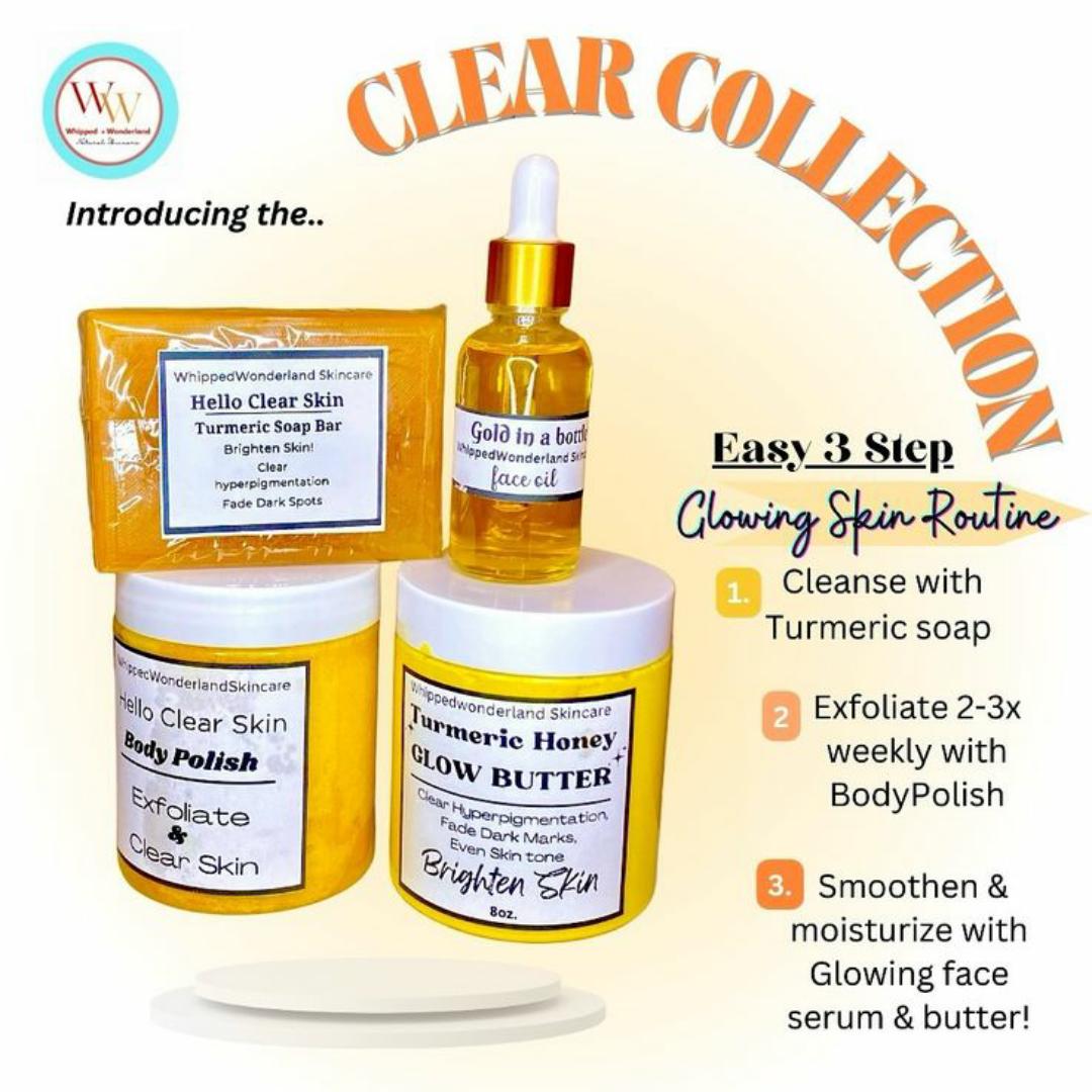 Tumeric soap, tumeric glow oil,tumeric exfoliating and tumeric ing reducing inflammation, brightening skin tone, and potentially aiding in wound healing. Its antioxidant and antimicrobial properties a