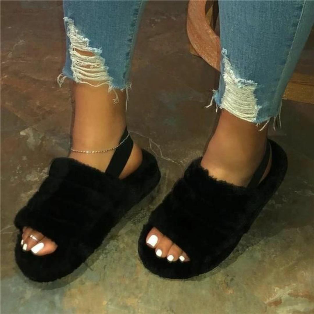 Fancy Fluffy high-quality shoes.FLUFFY are made from premium suede and lined with genuine sheeps wool, which provides your feet with ample warmth. The supple suede upper provides a touch of elegance,