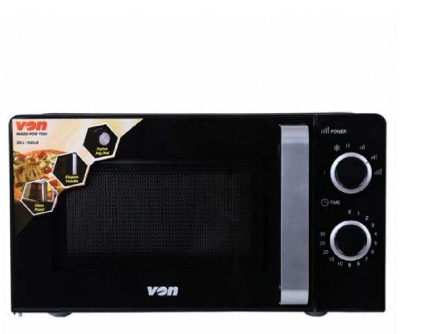 VON VAMS-20MGX – Manual Microwave Oven, Solo – 20L